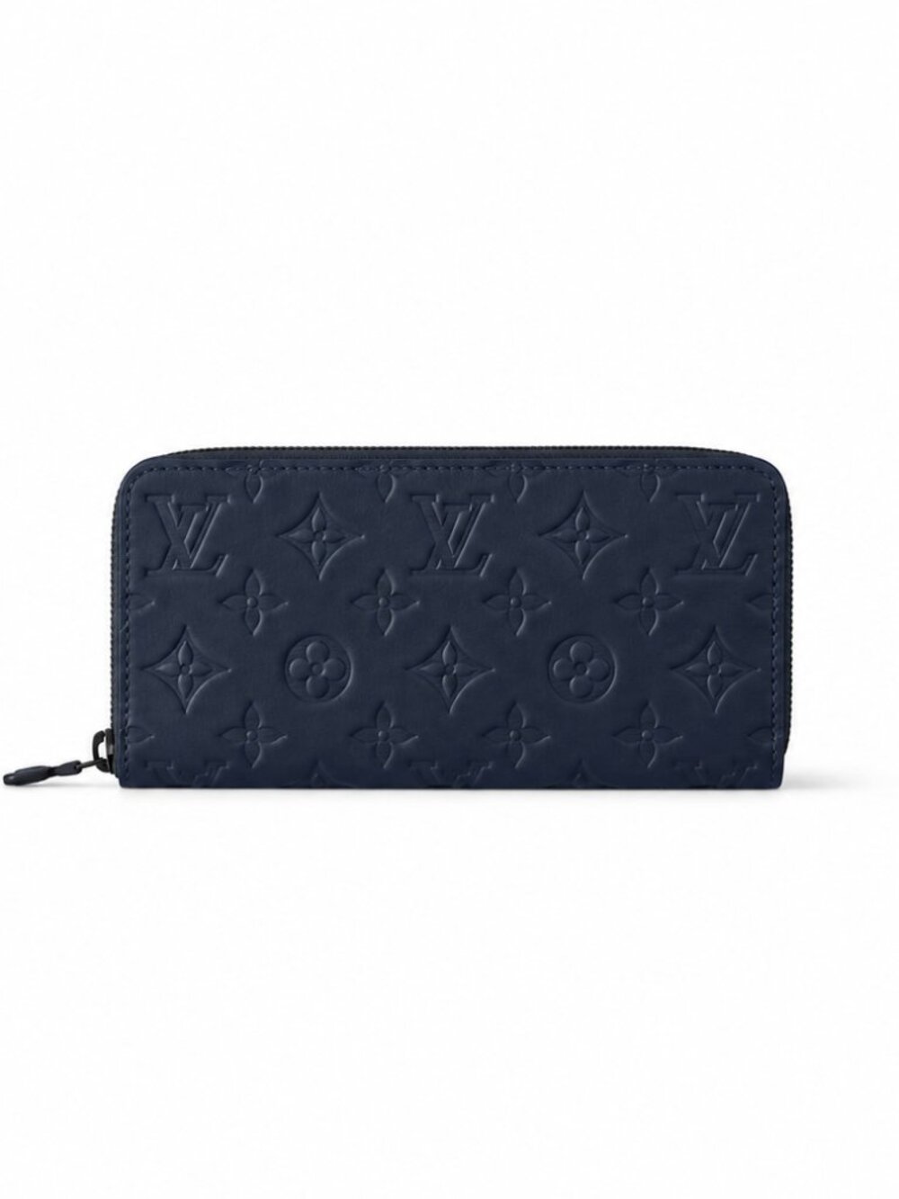 Authentic Louis Vuitton Horizontal Black Monogram Zippy Wallet